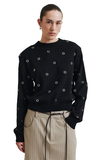 Second Female Eyelet Black Knit