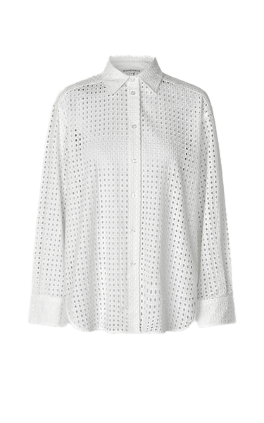 Second Female Basketweave Shirt White