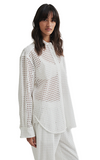 Second Female Basketweave Shirt White