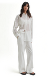 Second Female Basketweave Shirt White