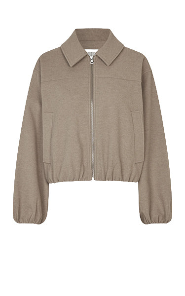 Second Female Brown Melange Bomber