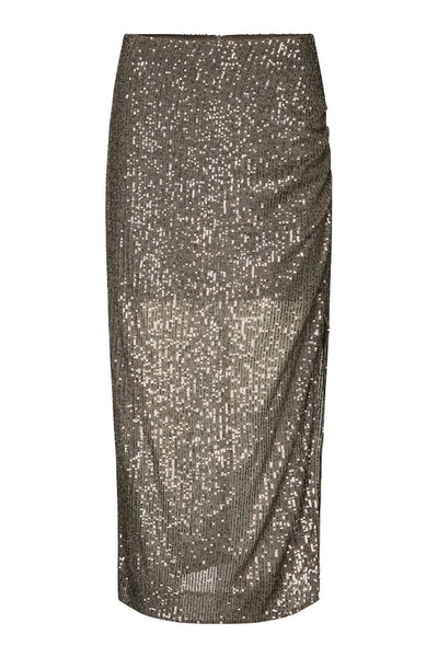 Second Female Chocolate Sequin Skirt