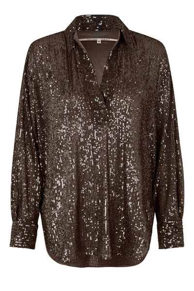 Second Female Chocolate Sequins Shirt