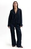 Second Female Denim Tie Shirt
