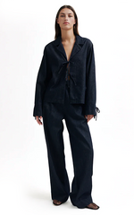 Second Female Denim Tie Shirt