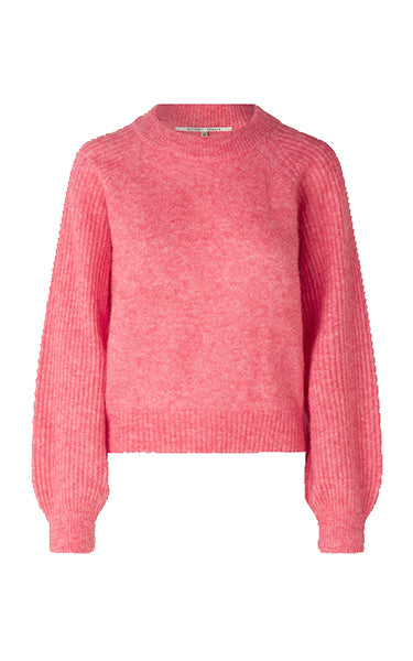 Second Female O Neck Sweater in Rose