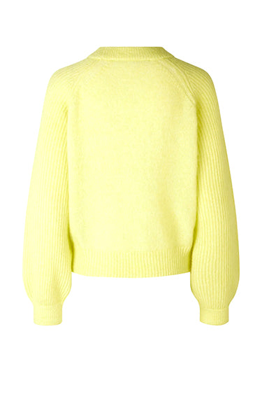Second Female O Neck Sweater in Yellow