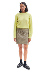 Second Female O Neck Sweater in Yellow