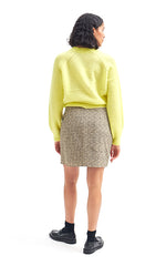 Second Female O Neck Sweater in Yellow