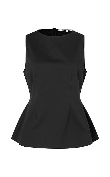 Second Female Peplum Top in Black