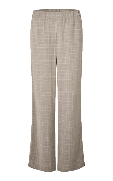 Second Female Textural Pants Brown Melange