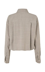 Second Female Textural Shirt Jacket Brown Melange