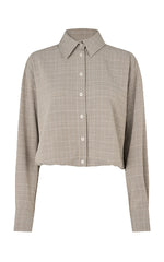 Second Female Textural Shirt Jacket Brown Melange