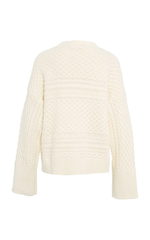 Second Female White Cable Knit