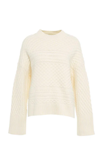 Second Female White Cable Knit