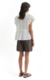 Second Female White Frill Top