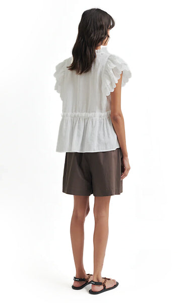 Second Female White Frill Top