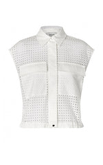 Second Female White Weave Vest