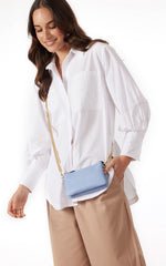 Saben Lily Crossbody in Hydrangea & Gold Chain