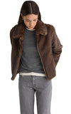 Yerse Chocolate Faux Fur Jacket