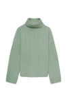 Yerse Cosy Cable Knit in Mint Green