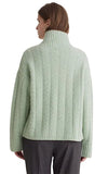 Yerse Cosy Cable Knit in Mint Green
