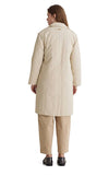 Yerse Ecru Quilted Coat