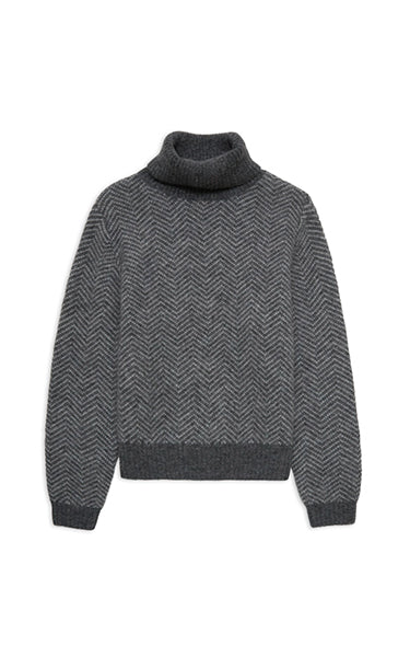 Yerse Grey Herringbone Jumper