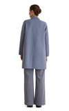 Yerse Midi Coat in Blue Grey