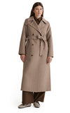 Yerse Wool Long Coat in Mink