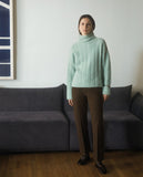 Yerse Cosy Cable Knit in Mint Green