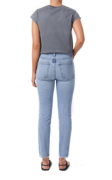 Agolde Willow Mid Rise Slim Crop in Torch