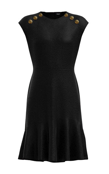 Emme Xeno Tweed Dress Black