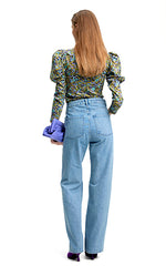 Gestuz Arina Puff Sleeve Top Floral