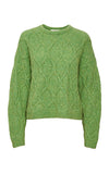 Gestuz Cable Knit Bright Green