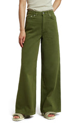Gestuz Elma Wide Jeans in Chive