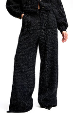 Gestuz Jaenetta Wide Pants Boucle Black