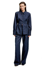 Gestuz Navy Pinstripe Pants