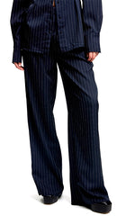 Gestuz Navy Pinstripe Pants