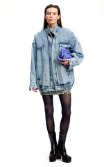 Gestuz Oversized Denim Bomber