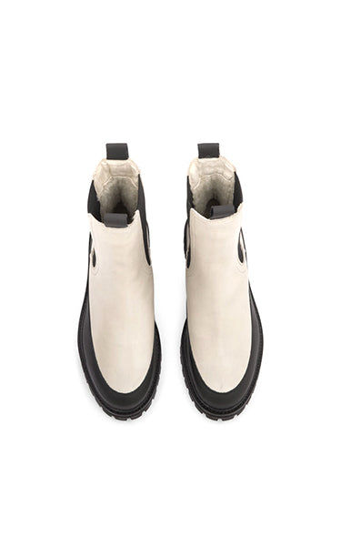 Ivy Lee Iowa Boots White with Wool