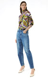 Marella Calco Green Print Top