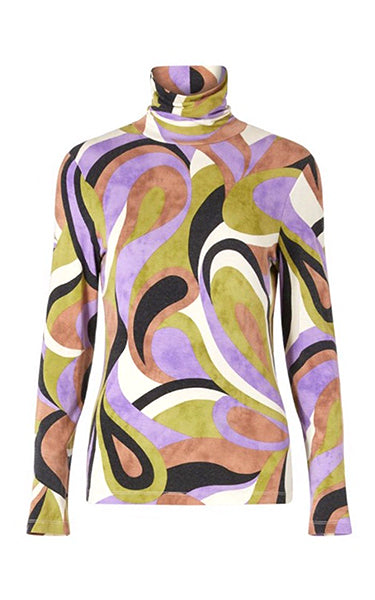 Marella Calco Green Print Top