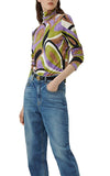 Marella Calco Green Print Top