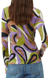 Marella Calco Green Print Top