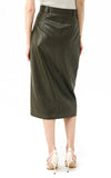 Marella Sequoia Coated Skirt Olive