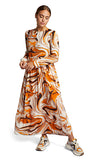 Rich & Royal Pumpkin Print Dress