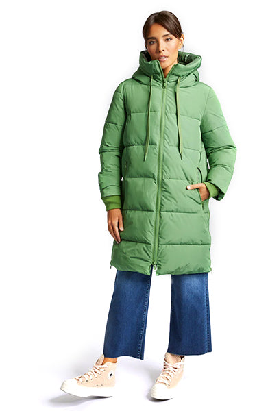 Rich & Royal Quilted Coat Green