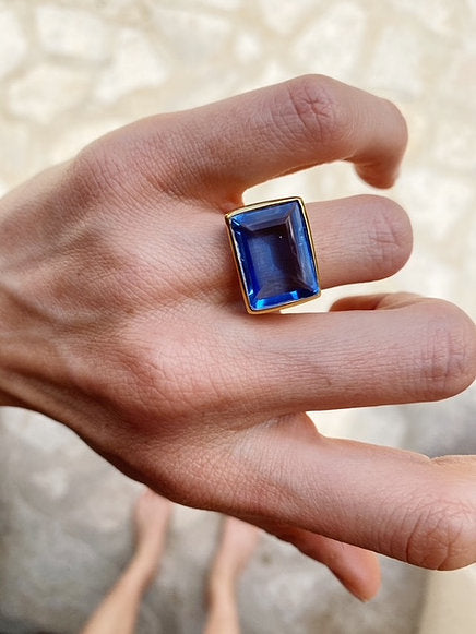 Shyla Lenny Ring in Blue